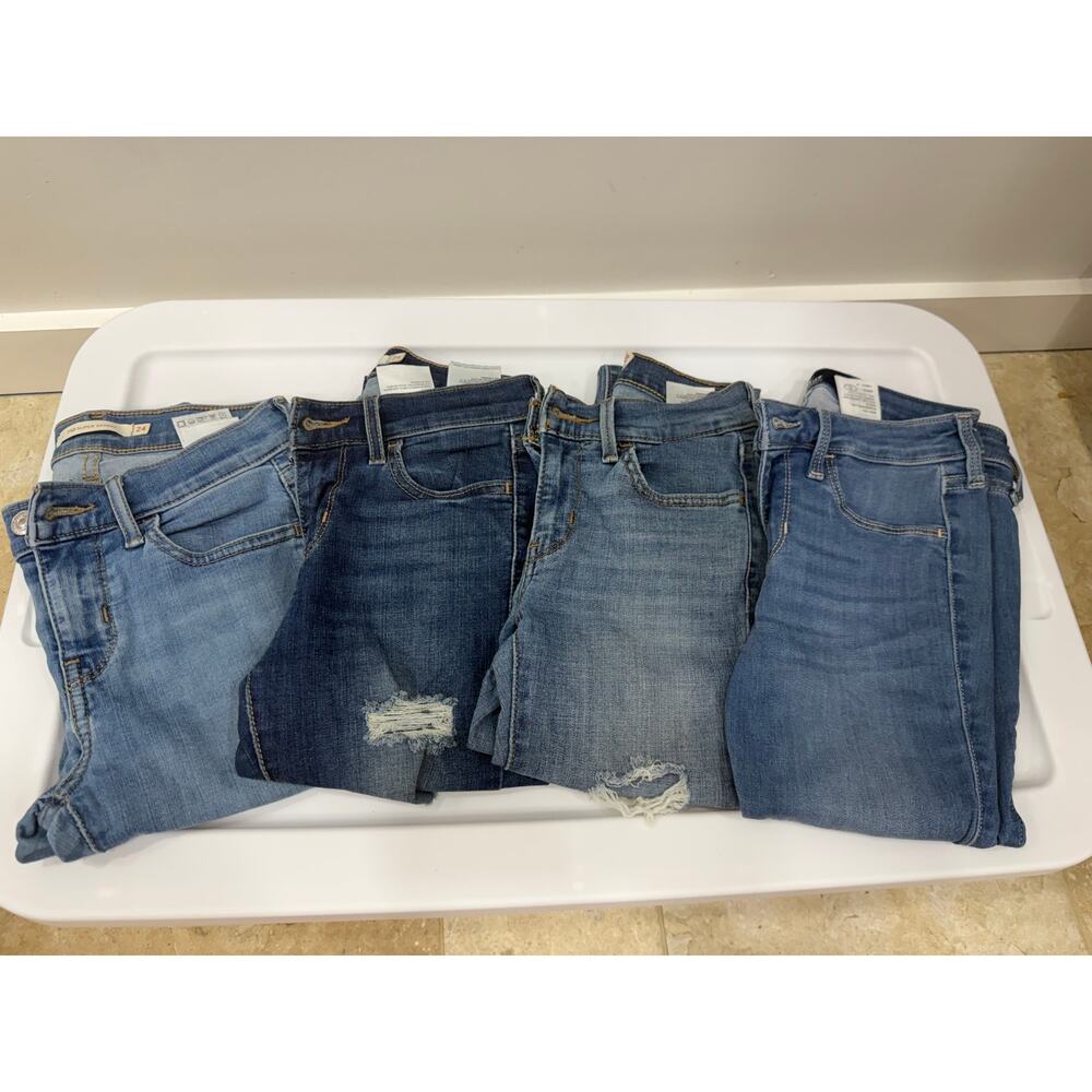 Levi's 710 Skinny Jeans Size 24 Set of 4 - Picture 5 of 13